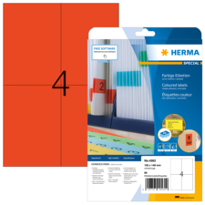 HERMA SPECIAL A4 Färgade etiketter